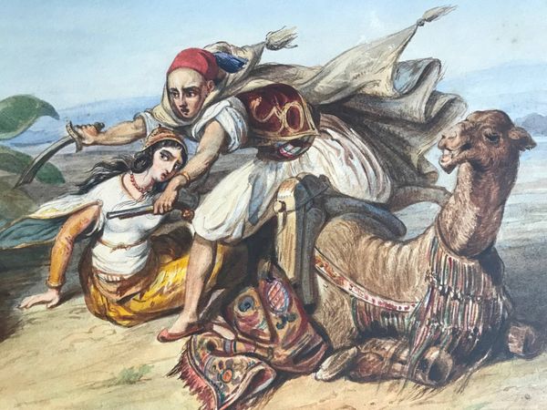 Productafbeelding Scène orientaliste. Louis de Taeye.