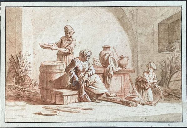 Image du produit Scène rustique. Dessin original XVIIIe siècle.
