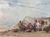 Produktminiatur Scène sur une plage d'Amérique centrale. Aquarelle. Vers 1850.
