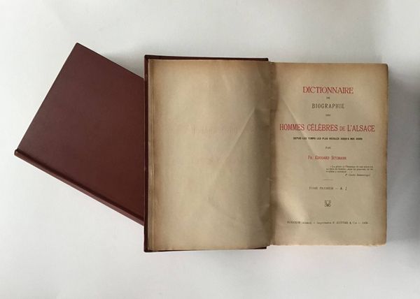 Productafbeelding Sitzmann. Dictionnaire des hommes célèbres de l'Alsace.
