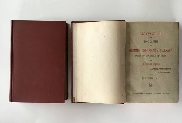 Productafbeelding Sitzmann. Dictionnaire des hommes célèbres de l'Alsace.