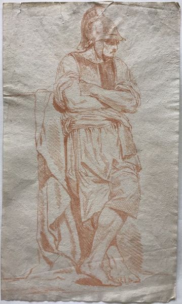 Product image Soldat romain. Dessin à la sanguine. XVIIIe siècle.