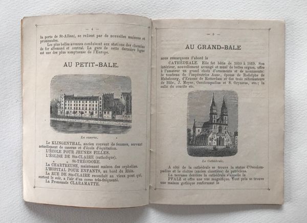 Produktbild Souvenir de Bâle. Hotel Schiff. Guide illustré.