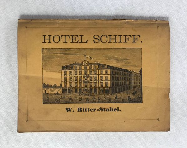 Produktbild Souvenir de Bâle. Hotel Schiff. Guide illustré.