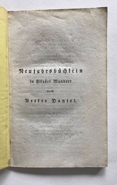 Productafbeelding Stoeber. Neujahrsbuechlein In Elsasser Mundart.
