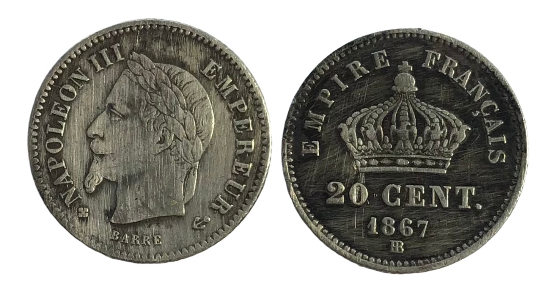 Product image Strasbourg. 20 cts 1867