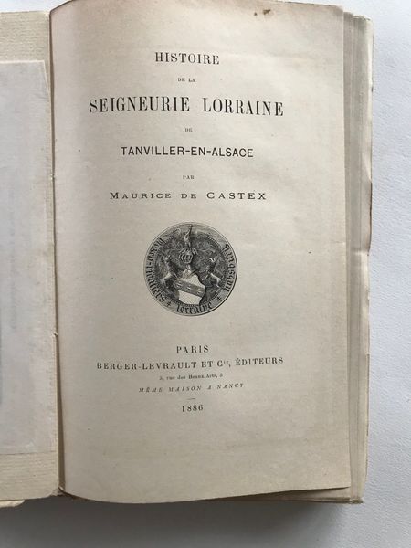 Produktbild Tanviller. Histoire de la seigneurie.
