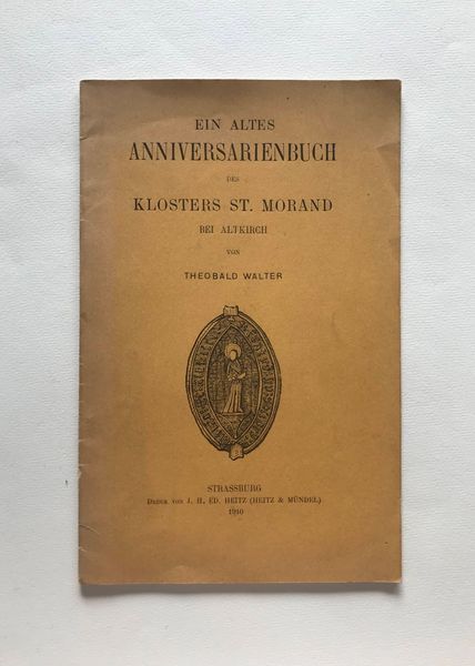 Produktbild Th. Walter. Ein altes anniversarienbuch des Klosters St Morand.