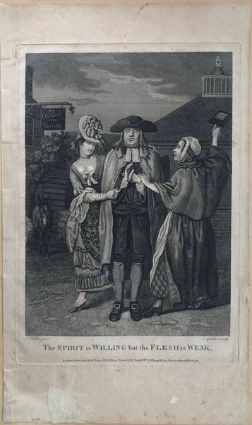 Produktbild The Spirit is willing but the Flesch is Weak. Gravure satirique.