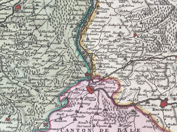 Image du produit Théâtre de la guerre ou Carte Nouvelle du cours du Rhin. De l'Isle.