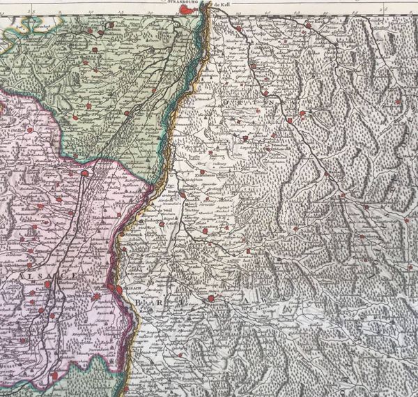 Image du produit Théâtre de la guerre ou Carte Nouvelle du cours du Rhin. De l'Isle.