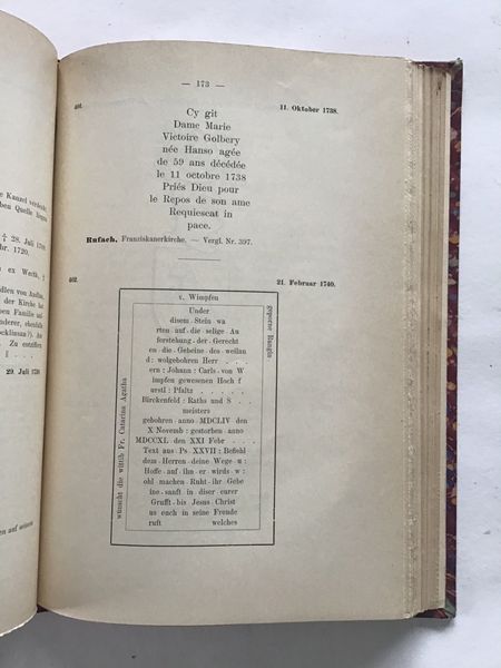 Productafbeelding Theobald Walter. Les épitaphes de Haute Alsace.
