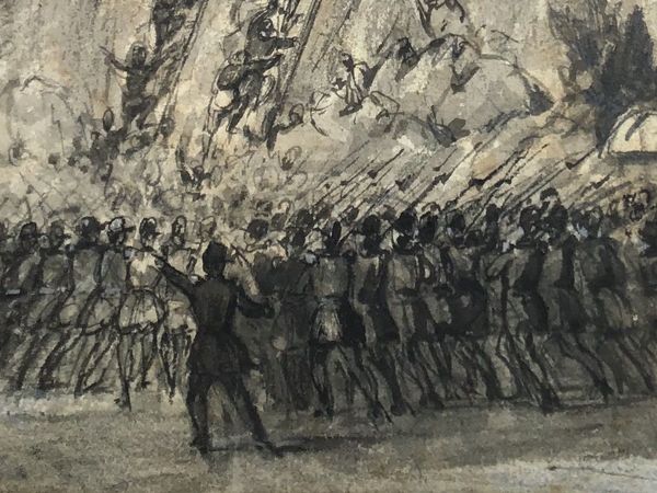 Productafbeelding Théodore Frédéric Lix. Armée française au Tonkin. Dessin original.