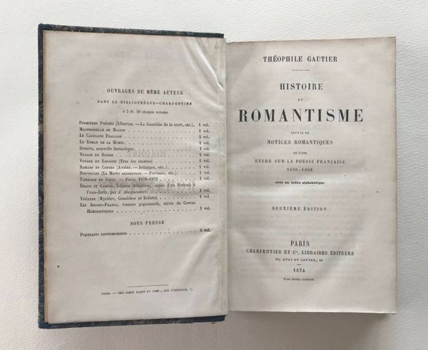 Produktbild Théophile Gautier. Histoire du Romantisme.