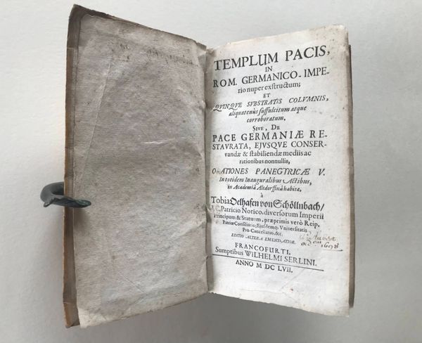 Produktbild Tobias Oelhafen von Schöllenbach. Templum pacis in Rom. Fin de la Guerre de Trente ans.