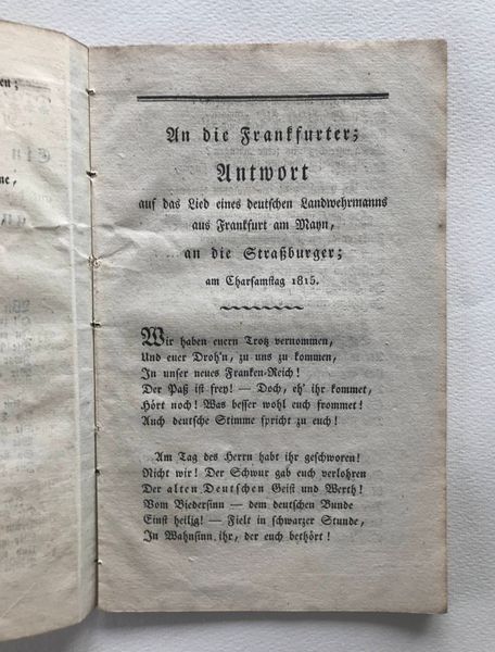 Productafbeelding Un défenseur allemand de Francfort-sur-le-Main aux Strasbourgeois.