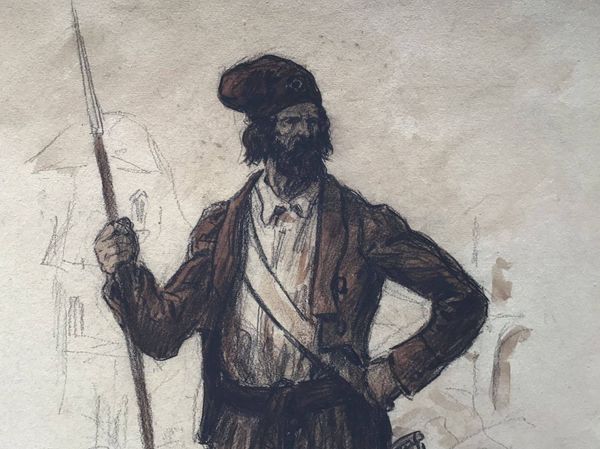 Productafbeelding Un Sans-culottes. André Fournier. Dessin.