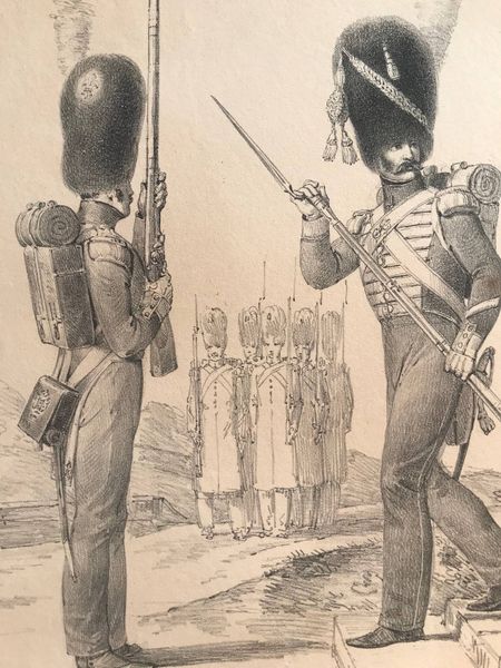 Image du produit Uniforme des voltigeurs et soldats du centre du 6e régiment d’infanterie de la garde royale.