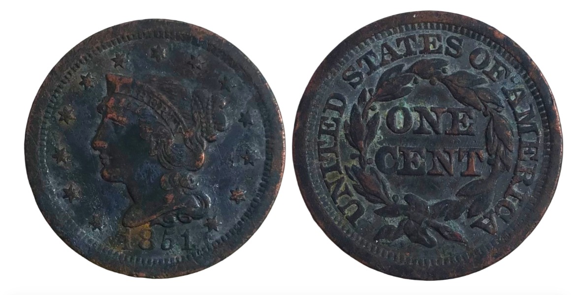 Product image USA. One cent. 1851.