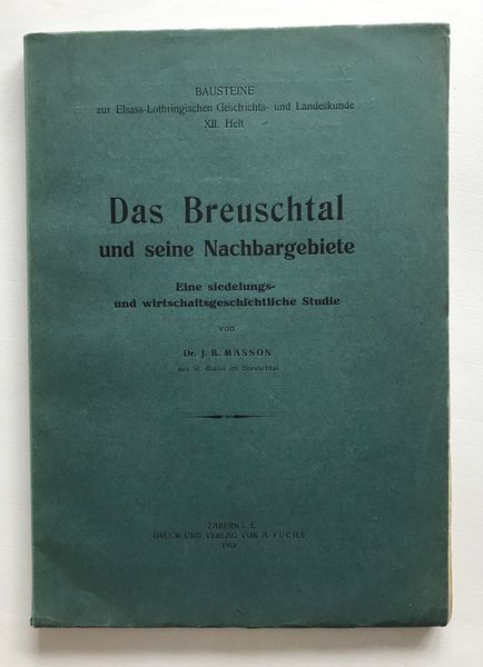 Productafbeelding Vallée de la Bruche. J.B. Masson. 1912.