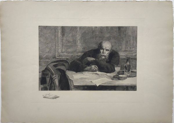 Productafbeelding Verlaine au Café Procope. Gravure.