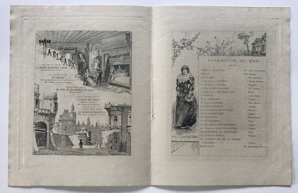 Image du produit Victor Hugo. Marion Delorme. Sarah Bernhardt. Théâtre de la Porte St Martin. Programme.