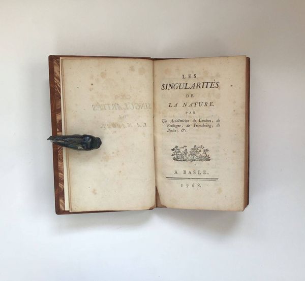 Productafbeelding Voltaire. Les Singularités de la nature.