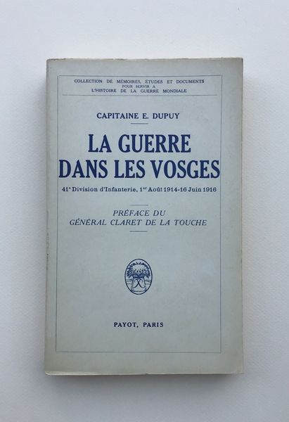 Produktbild Vosges. 1ère Guerre mondiale. Dupuy.