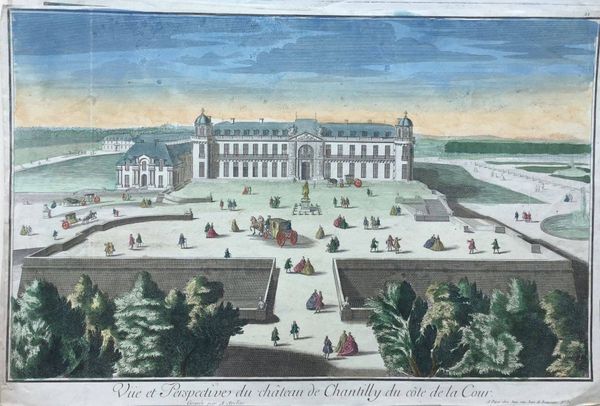 Productafbeelding Vue d'Optique. Chateau de Chantilly. Aveline.