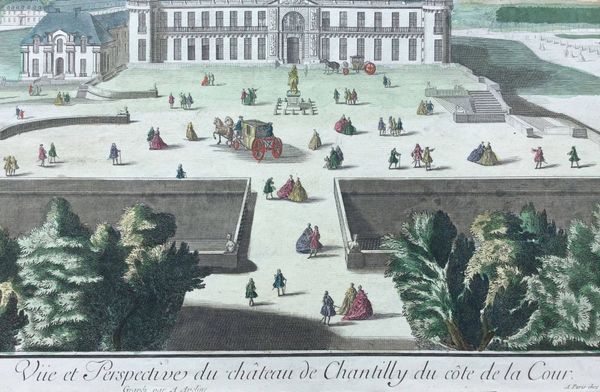 Productafbeelding Vue d'Optique. Chateau de Chantilly. Aveline.