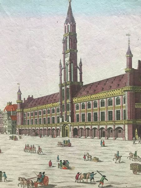 Image du produit Vue d'Optique. Vue du grand Marché avec la Maison de Ville à Bruxelles.