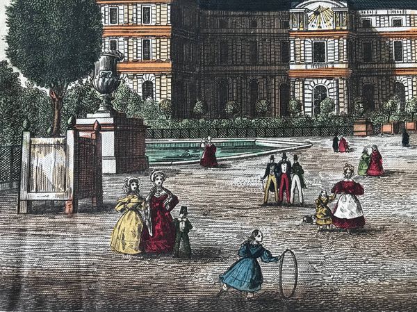 Productafbeelding Vue d’Optique. Vue du Palais du Luxembourg prise du jardin à Paris.
