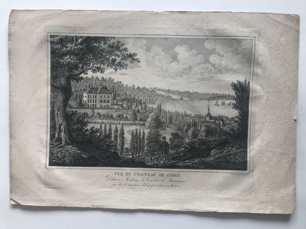 Product image Vue du château de Cirey. Emilie du Châtelet et Voltaire.
