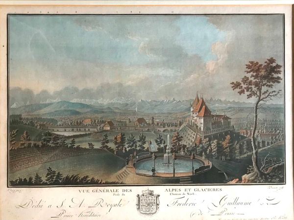 Productafbeelding Vue générale des Alpes et des glacières.