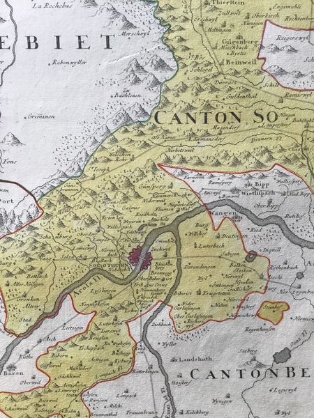 Produktbild Walserum. Homann. Suisse. Carte du Canton de Soleure.