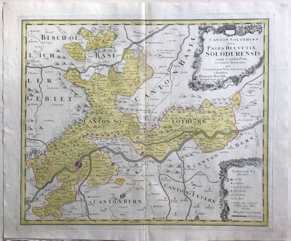 Produktbild Walserum. Homann. Suisse. Carte du Canton de Soleure.